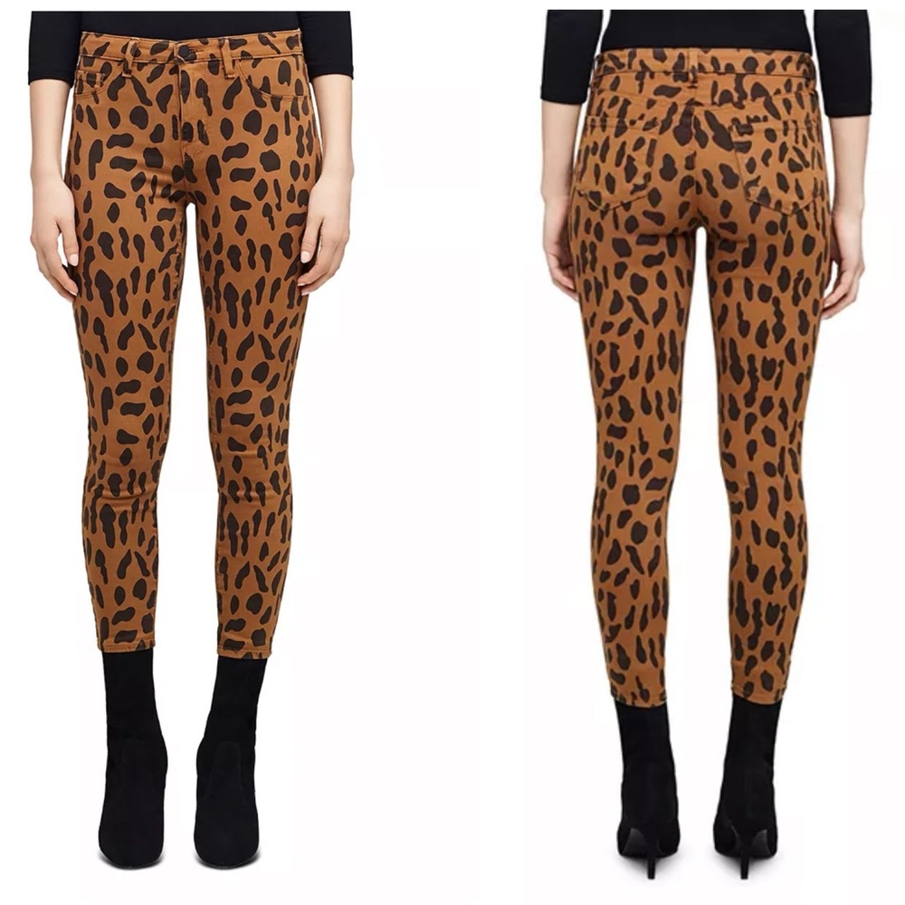 L’agence Margot High Rise Skinny Jeans in Spotted Animal 26
